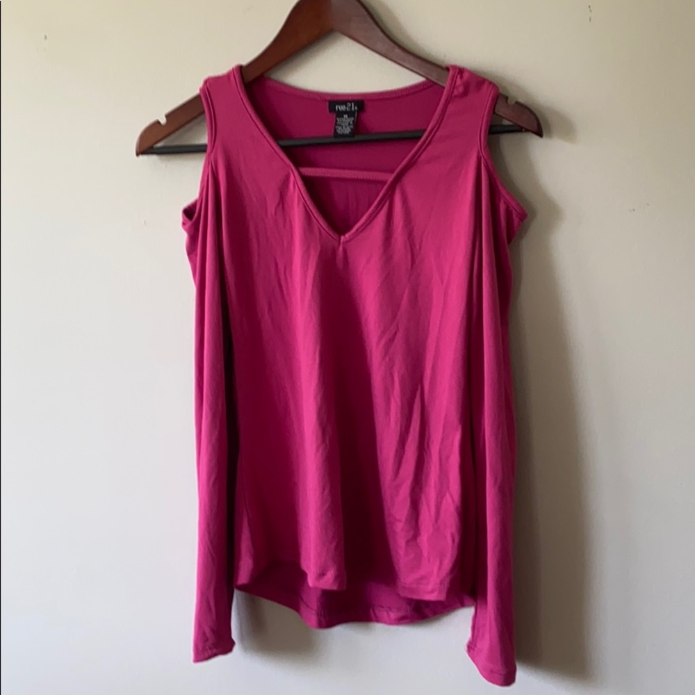 hot eye catching purple long sleeved shirt